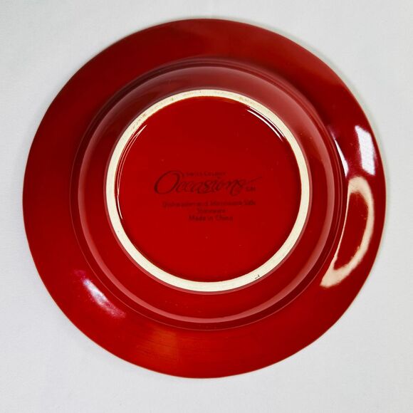 Swiss Colony Occasions Set of 2 Red Stoneware Soup Bowls 9" - Picture 5 of 11